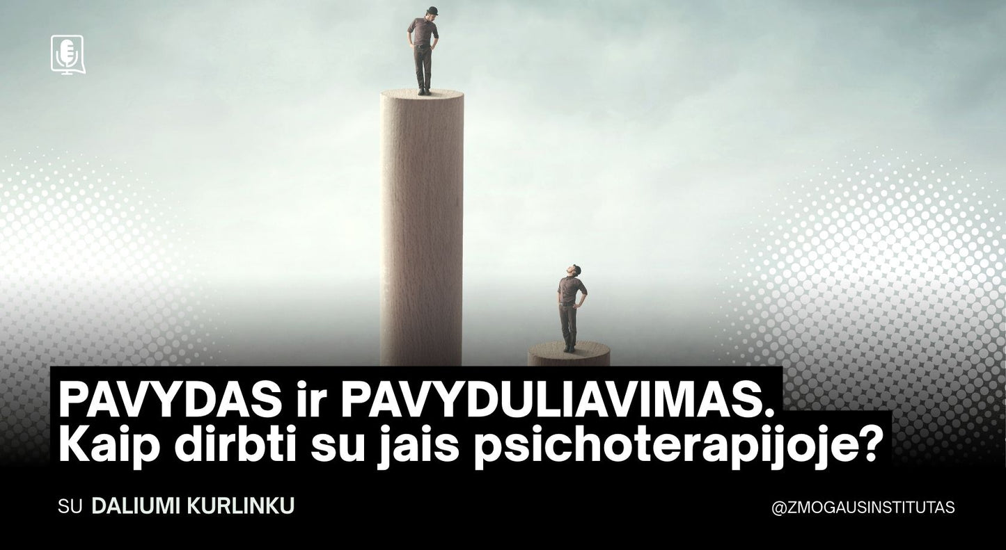 PAVYDAS ir PAVYDULIAVIMAS. Kaip dirbti su jais psichoterapijoje? | Mokymai vyks 2026 m. kovo 19 d.